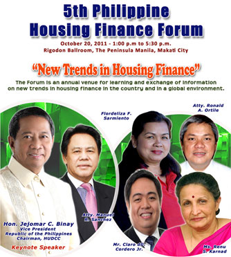 HGC to Hold 5th Philippine Housing Finance Forum